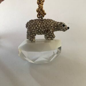 Kate spade polar bear on iceberg necklace